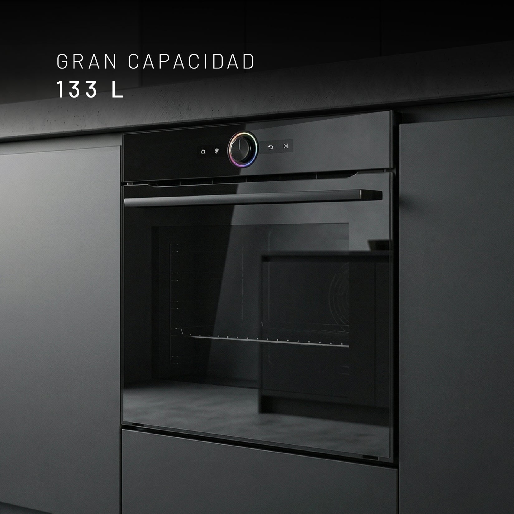 Nuur PRO Horno Eléctrico Empotrable 133L, 90cm, Acero Inoxidable