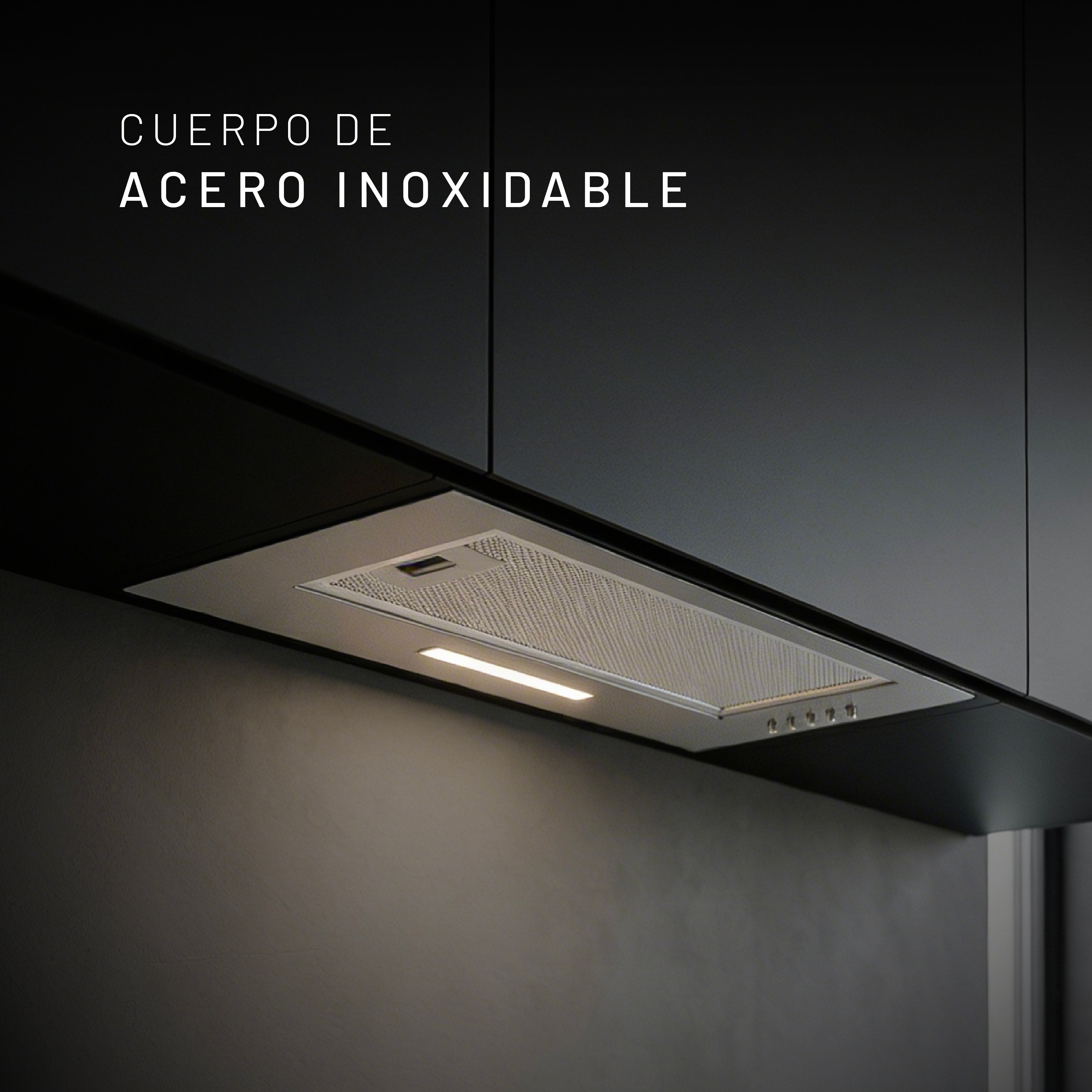 Campana Empotrable Mecánica 75cm, Acero Inoxidable